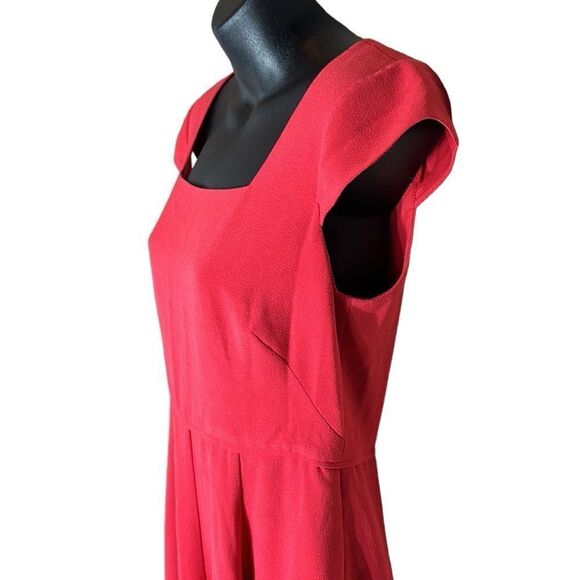 Gal meets glam Regina dress cherry red cap sleeve 6 petite - Picture 3 of 10